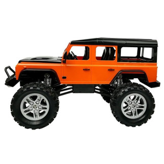 Auto zdalnie sterowane land rover defender r/c pomarańczowe 1:14