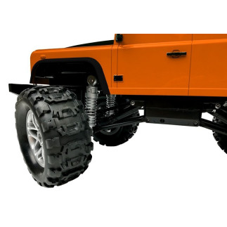 Auto zdalnie sterowane land rover defender r/c pomarańczowe 1:14