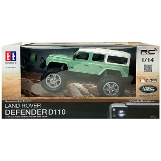 Auto zdalnie sterowane land rover defender d110 r/c zielony 7.5 km/h 1:14 2.4g