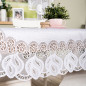 Obrus żakardowy gotowy, szerokość 250cm x wysokość 150cm, kolor 001 biały