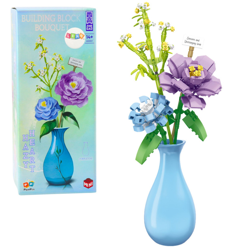 Klocki konstrukcyjne kwiaty w wazonie bukiet 257 el. Klocki konstrukcyjne kwiaty w wazonie bukiet 257 el.