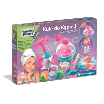 Naukowa zabawa laboratorium kule do kąpieli język polski clementoni 50397