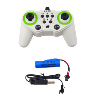 Koparka gąsienicowa zdalnie sterowana rc światła dźwięki biała 1:24