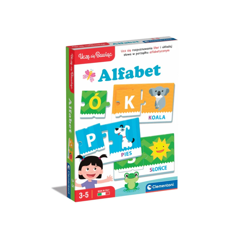 Gra edukacyjna alfabet uczę się bawiąc język polski clementoni 50766