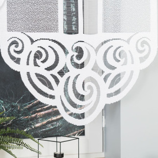 Ewa panel żakardowy odpasowany, szerokość 60 x wysokość 160cm, kolor 001 biały