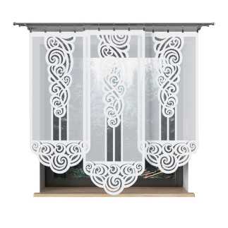 Ewa panel żakardowy odpasowany, szerokość 60 x wysokość 160cm, kolor 001 biały