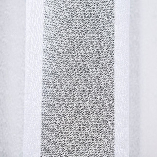 Firanka żakardowa ze wzorem na samym dole, wysokość 170cm, kolor 001 biały