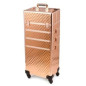 Ca40a kuferek kosmetyczny duży rose gold