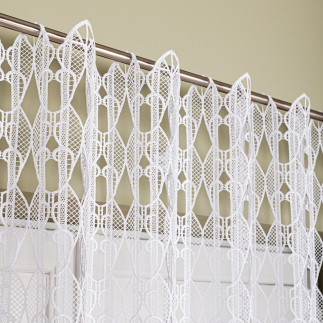 Firanka gipiurowa, wysokość 130cm, kolor 001 biały