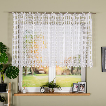 Firanka gipiurowa, wysokość 110cm, kolor 001 biały