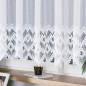 Firanka żakardowa ze wzorem na samym dole, wysokość 130cm, kolor 001 biały