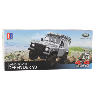 Auto terenowe zdalnie sterowane rc land rover defender 90 czerwony 1:14