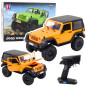 Auto terenowe zdalnie sterowane rc jeep wrangler rock crawler pomarańczowy 1:14