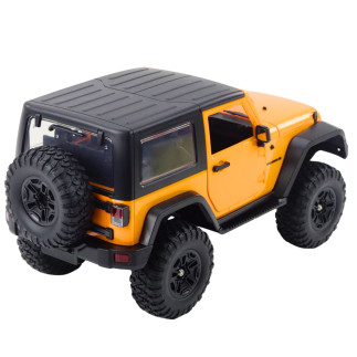 Auto terenowe zdalnie sterowane rc jeep wrangler rock crawler pomarańczowy 1:14