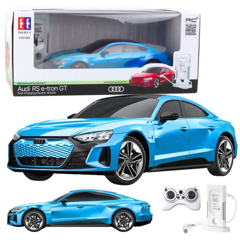 Samochód audi rs e-tron gt zdalnie sterowany rc niebieski 1:14 Samochód audi rs e-tron gt zdalnie sterowany rc niebieski 1:14