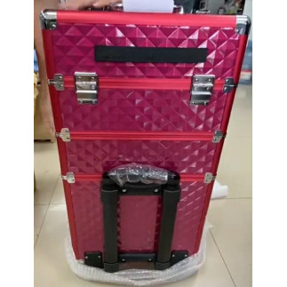 Ca19e kufer na kółkach 3w1 61x36x25       czerwony