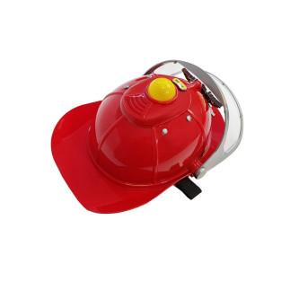 Zestaw strażacki na baterie kask gaśnica akcesoria czerwony