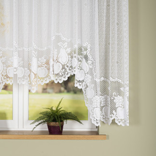 Pelagia firanka żakardowa gotowa, szerokość 400 x wysokość 160cm, kolor 001 biały