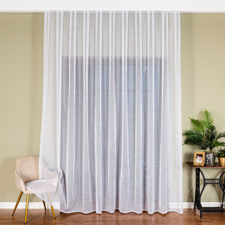 Firanka fantazyjna, wysokość 300cm, kolor 001 biały