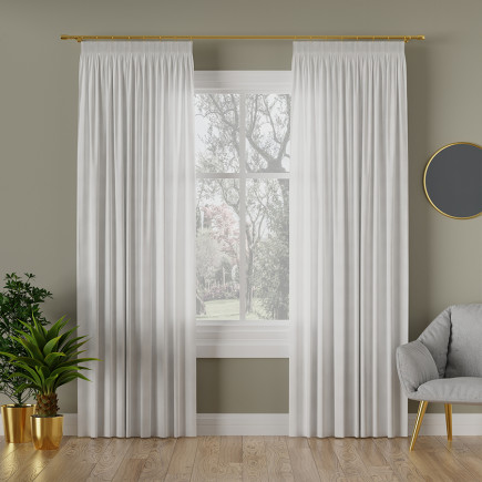 Milas tkanina dekoracyjna, wysokość 300cm, kolor 050 biały