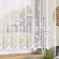 Firanka żakardowa ze wzorem pasowym, wysokość 160cm, kolor 001 biały