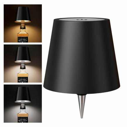 Zd167 bezprzewodowa lampka nocna          dotykowa na butelkę czarna