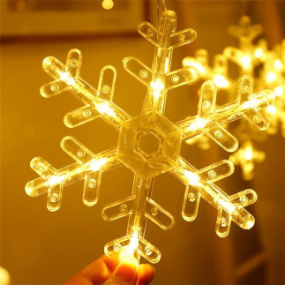 Zd169 świąteczna lampka led płatek        śniegu