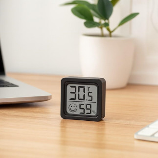 Ag355d termometr higrometr pokojowy       czarny