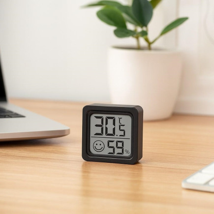 Ag355d termometr higrometr pokojowy       czarny