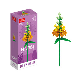 Klocki konstrukcyjne pojedynczy kwiat dekoracyjny 56-245 el.