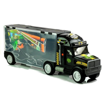 Tir z dinozaurami autka sorter 49 cm 1:22 + gra