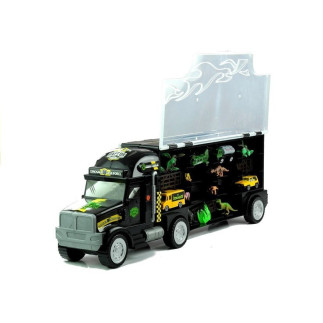 Tir z dinozaurami autka sorter 49 cm 1:22 + gra