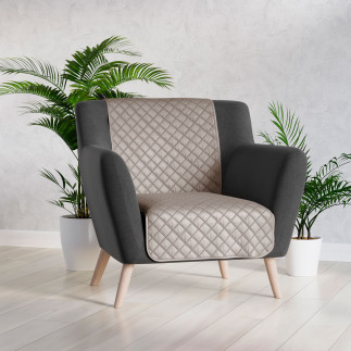 Velvi narzuta dekoracyjna, rozmiar 70x160cm, kolor 017 szaro-beżowy