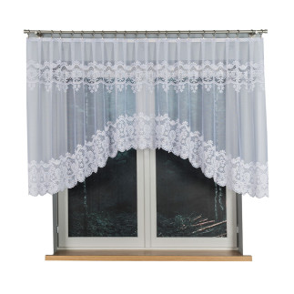 Daria firanka żakardowa odpasowana, szerokość 400 x wysokość 120cm, kolor 001 biały