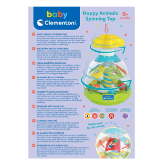 Kolorowy bączek zwierzątka kuleczki clementoni 17945