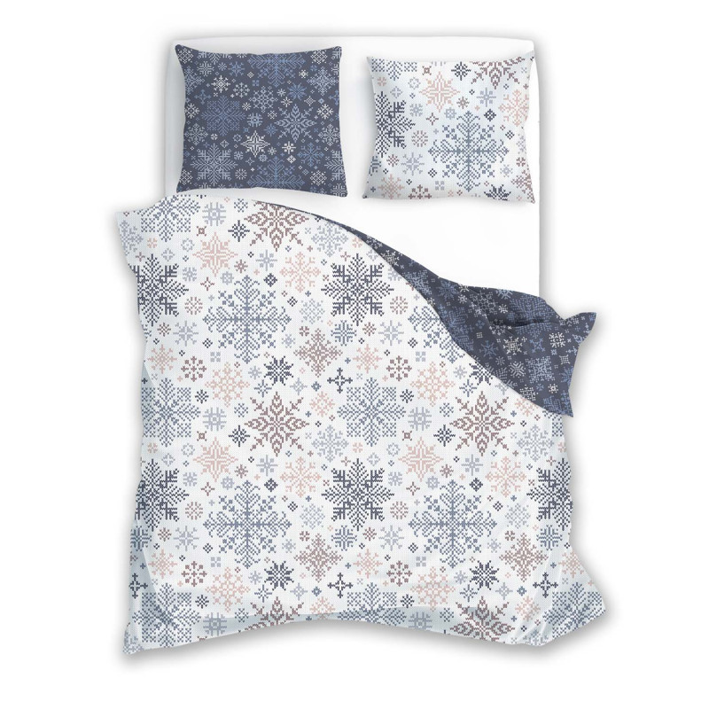 Pościel Bawełniana 220X200 + 2X70X80 Świąteczna Wzór 077