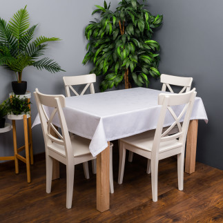 Pela tkanina obrusowa wodoodporna, szerokość 165cm, kolor 001  biały