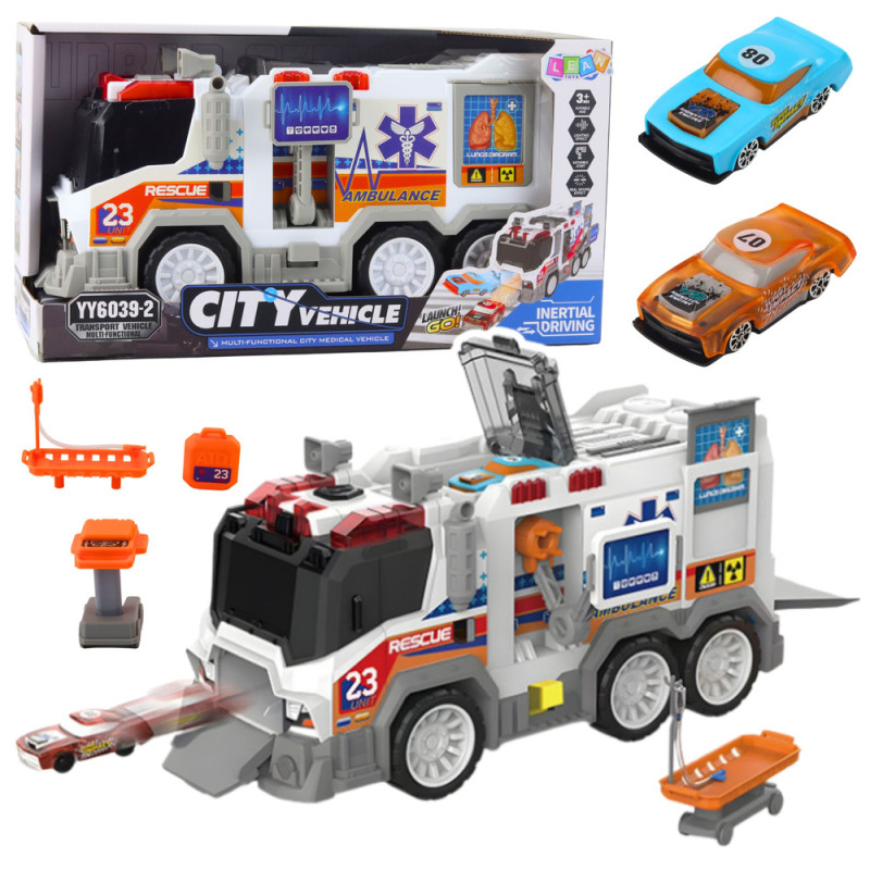 Ambulans karetka miejska pojazd medyczny napęd światła dźwięki