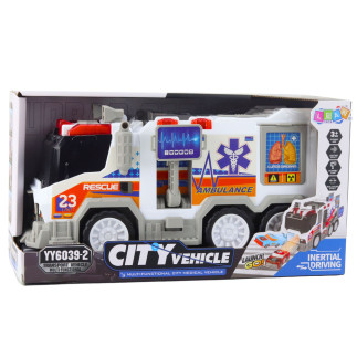 Ambulans karetka miejska pojazd medyczny napęd światła dźwięki