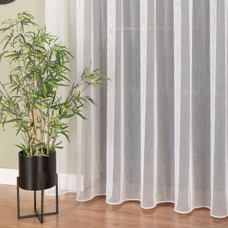 Firanka fantazyjna z ołowianką, wysokość 250 cm, kolor 001 biały