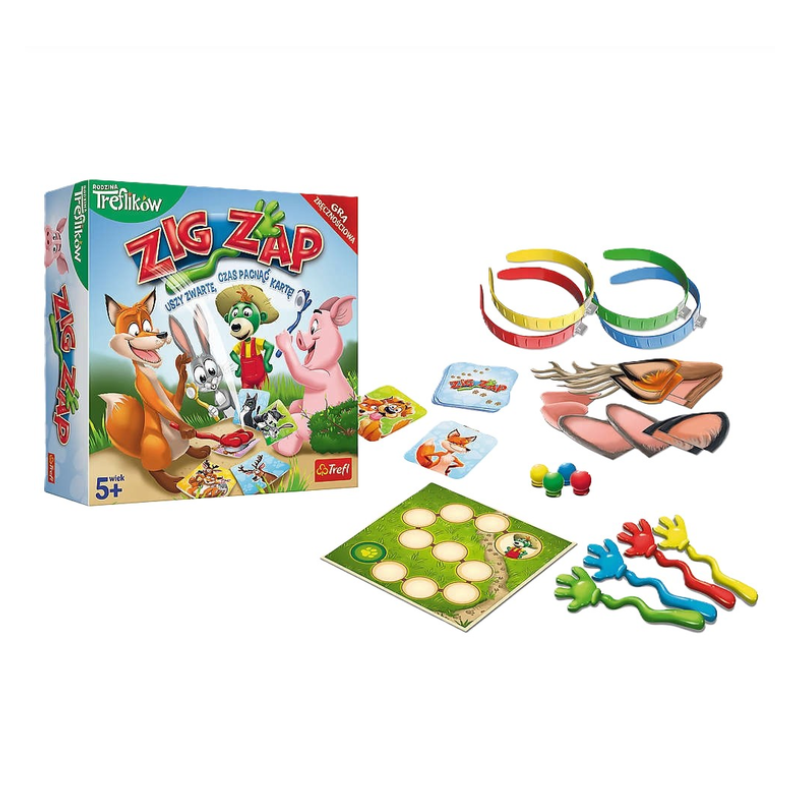 Gra zręcznościowa zig zap rodzina treflików trefl 02070 Gra zręcznościowa zig zap rodzina treflików trefl 02070