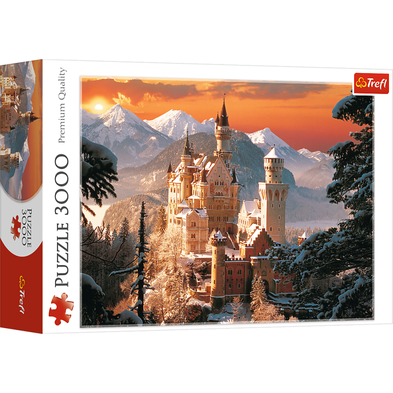 Puzzle - 3000 - zimowy zamek neuschwanstein - trefl 33025 Puzzle - 3000 - zimowy zamek neuschwanstein - trefl 33025