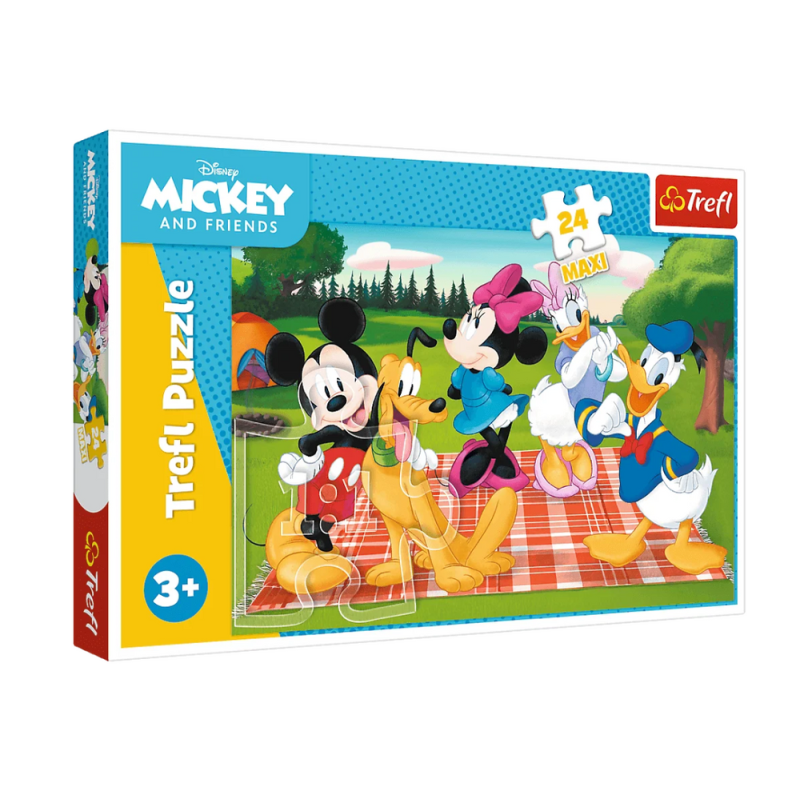 Puzzle - 24 maxi - ulubiona myszka miki - disney myszka miki i przyjaciele - trefl 14380