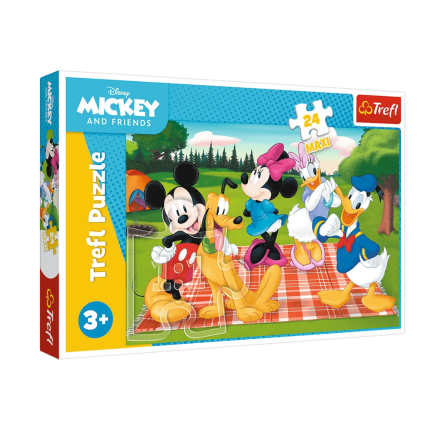 Puzzle - 24 maxi - ulubiona myszka miki - disney myszka miki i przyjaciele - trefl 14380