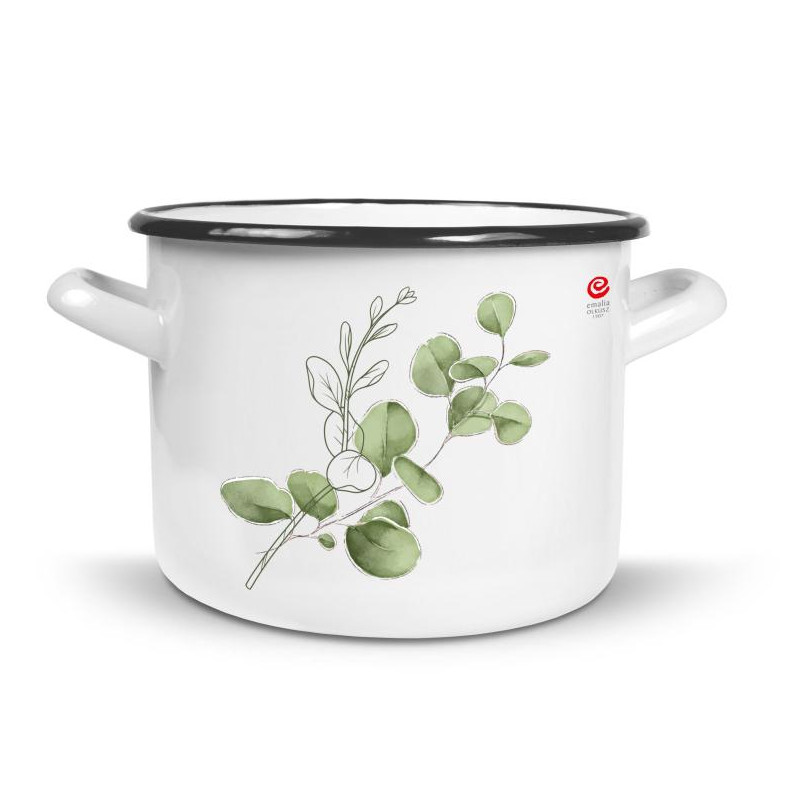 Garnek emaliowany 3L Eukaliptus Emalia Olkusz Garnek emaliowany 3L Eukaliptus Emalia Olkusz