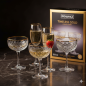 Komplet 4 kieliszków do szampana Coupe Timeless gold 255 ml PASABAHCE