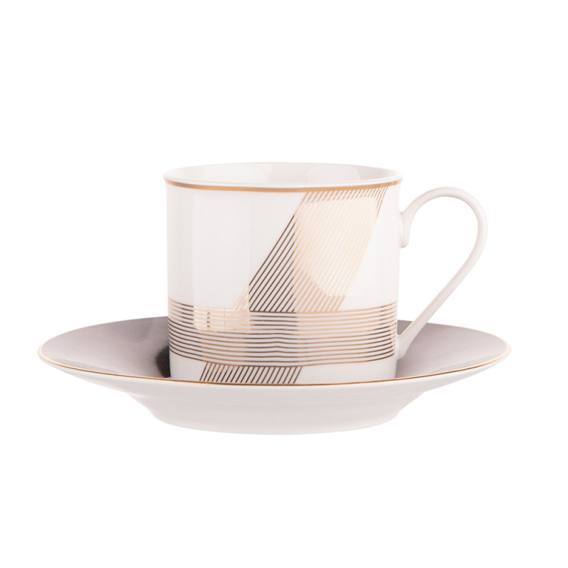 Modern Art Filiżanka 200 ml z Spodkiem 15,5 cm Opaska BZ - EAN: 5904252338582