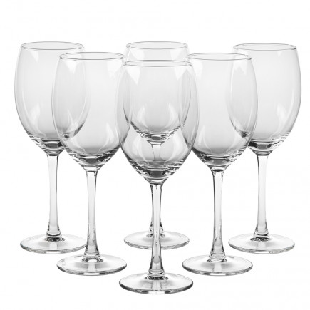 DIAMOND KPL. 6 KIELISZKÓW WINO CZERWONE 330ML