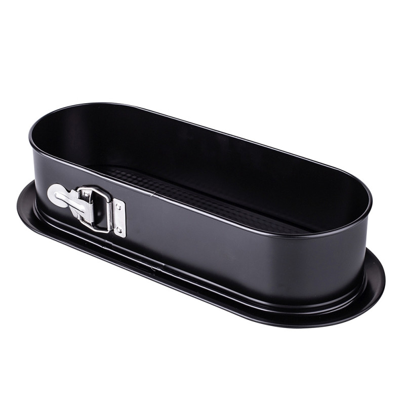 Tortownica prostokątna wąska non-stick czarna 340x120 EAN: 5902882002927
