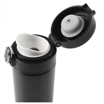KUBEK TERMICZNY 420 ML Z WYŚWIETLACZEM LED CZARNY